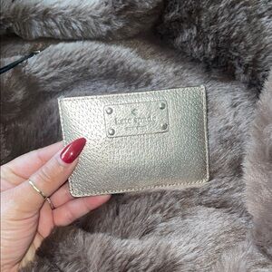 Kate Spade Metallic Gold Card Holder